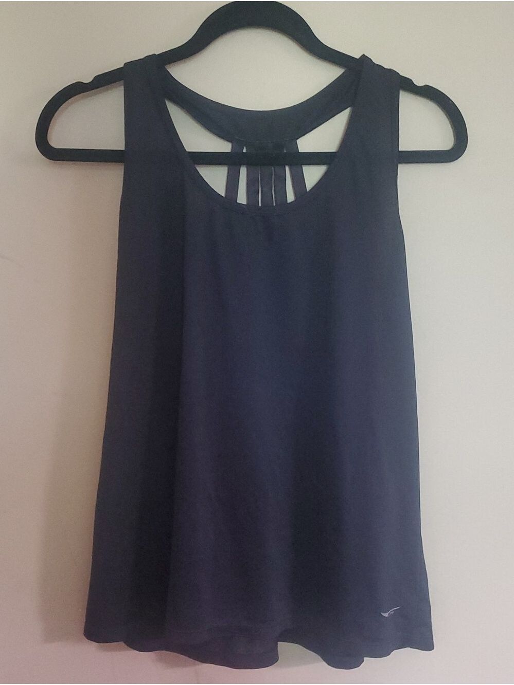 Acx Active Black Strappy Back Tank Top Size Xl